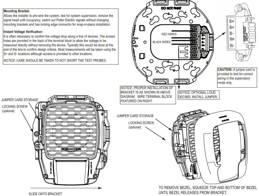 POTTER LFH-24 Series Audible Signal Light-fig4