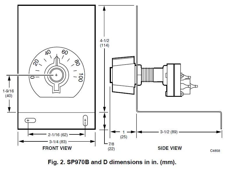 Honeywell-SP970A-B-C-and-D-Manual-and-Minimum-Position-Pressure-Regulators-FIG-2
