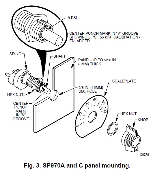 Honeywell-SP970A-B-C-and-D-Manual-and-Minimum-Position-Pressure-Regulators-FIG-4
