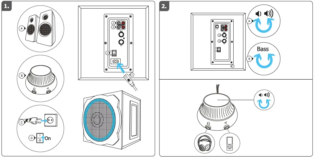 Trust Tytan Illuminated Speaker Set 1