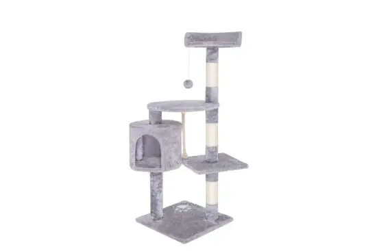 MAX PETS 8720512987607 Cat Scratching Pole with House 113cm