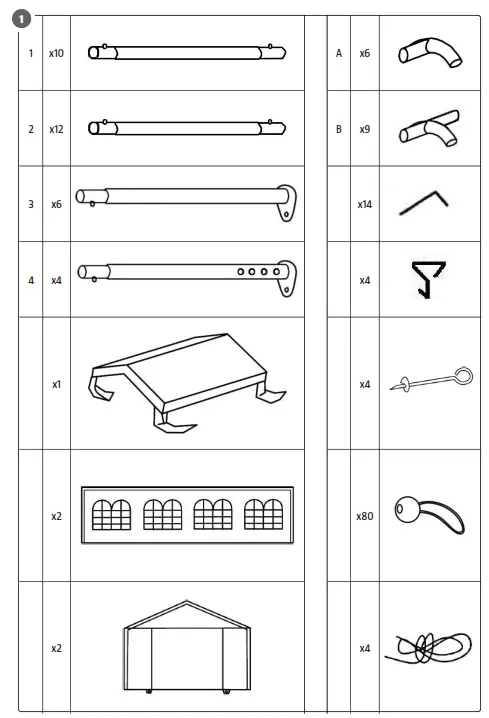 EKVIP 022100 Party Tent - Fig1