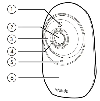 vtech RM2751 2.8 Inch Smart WiFi 1080p Video Monitor - Light sensor
