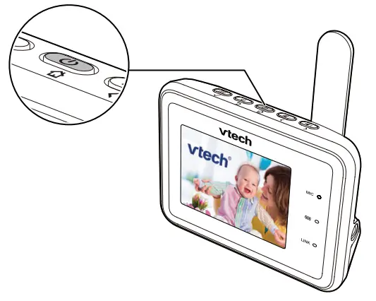 vtech RM2751 2.8 Inch Smart WiFi 1080p Video Monitor - automatically
