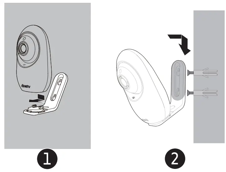 vtech RM2751 2.8 Inch Smart WiFi 1080p Video Monitor - bracket down unti