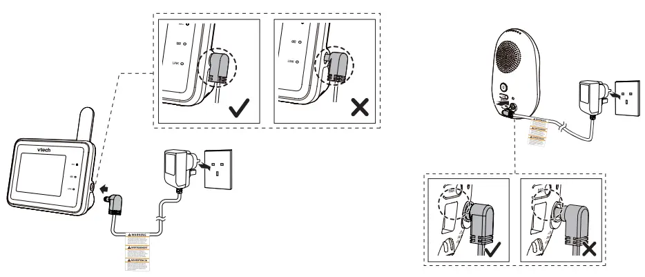 vtech RM2751 2.8 Inch Smart WiFi 1080p Video Monitor - reach of children