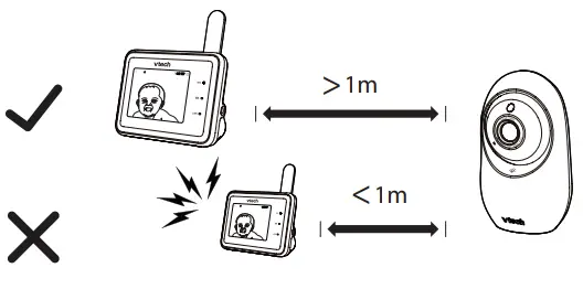 vtech RM2751 2.8 Inch Smart WiFi 1080p Video Monitor - volume of your parent unit