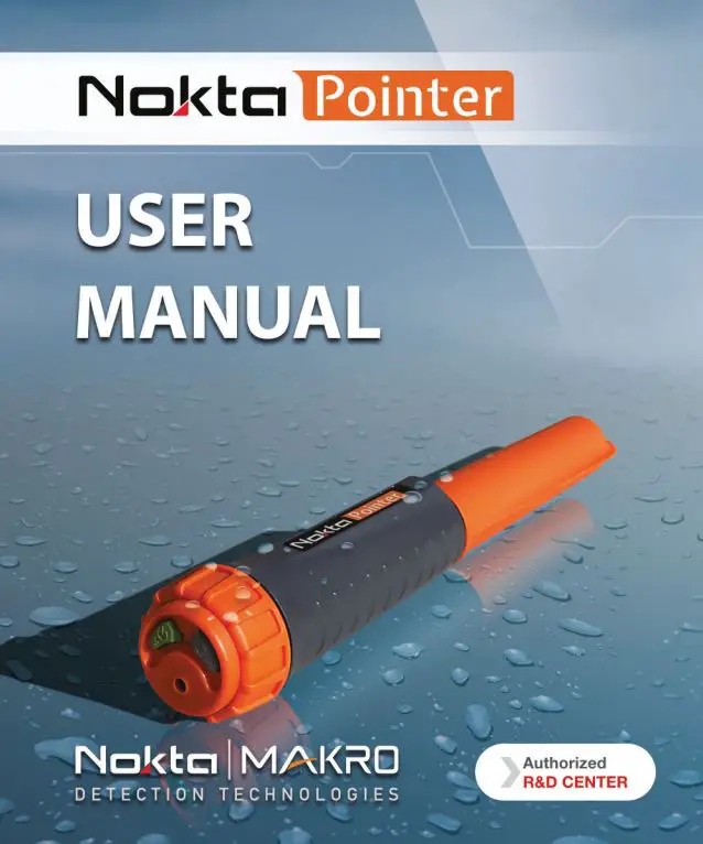 Nokta Pointer Waterproof Pinpointer Metal Detector User Manual