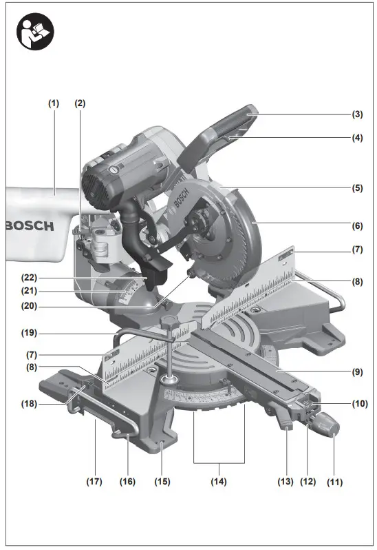 BOSCH GCM 10 GDJ Professional Sliding Mitre Saw - Fig 1