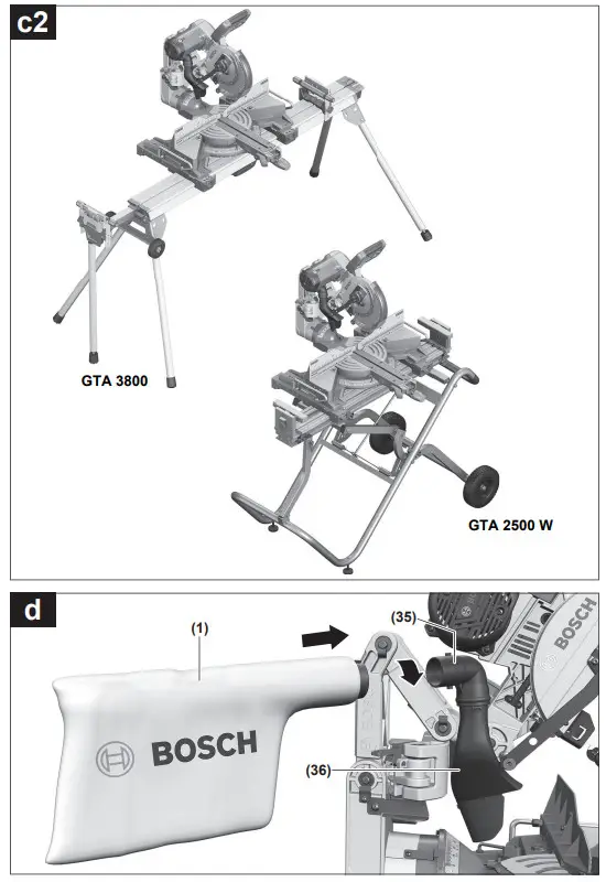 BOSCH GCM 10 GDJ Professional Sliding Mitre Saw - Fig 5