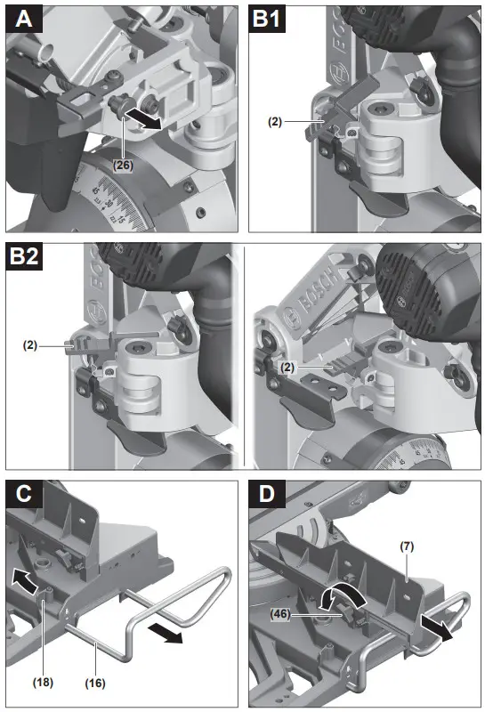 BOSCH GCM 10 GDJ Professional Sliding Mitre Saw - Fig 7