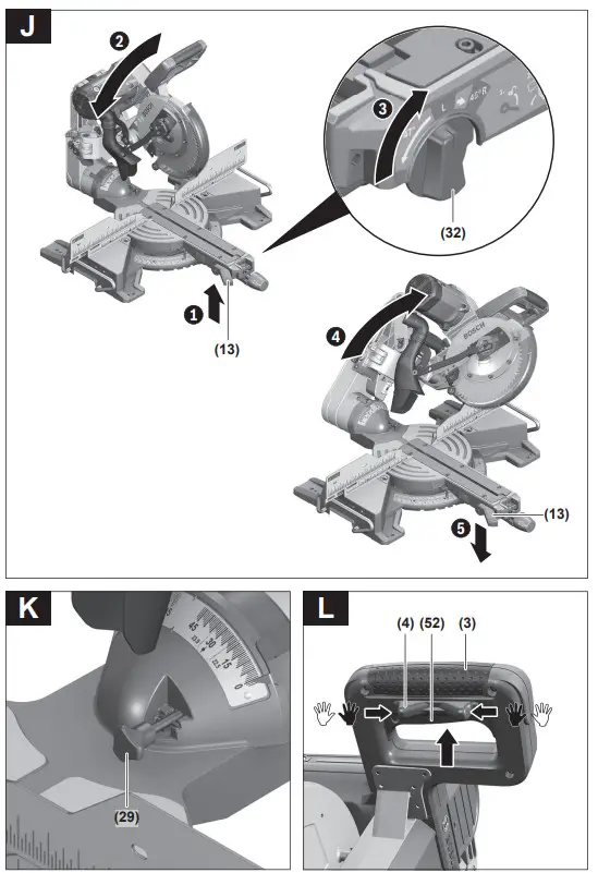 BOSCH GCM 10 GDJ Professional Sliding Mitre Saw - Fig 9
