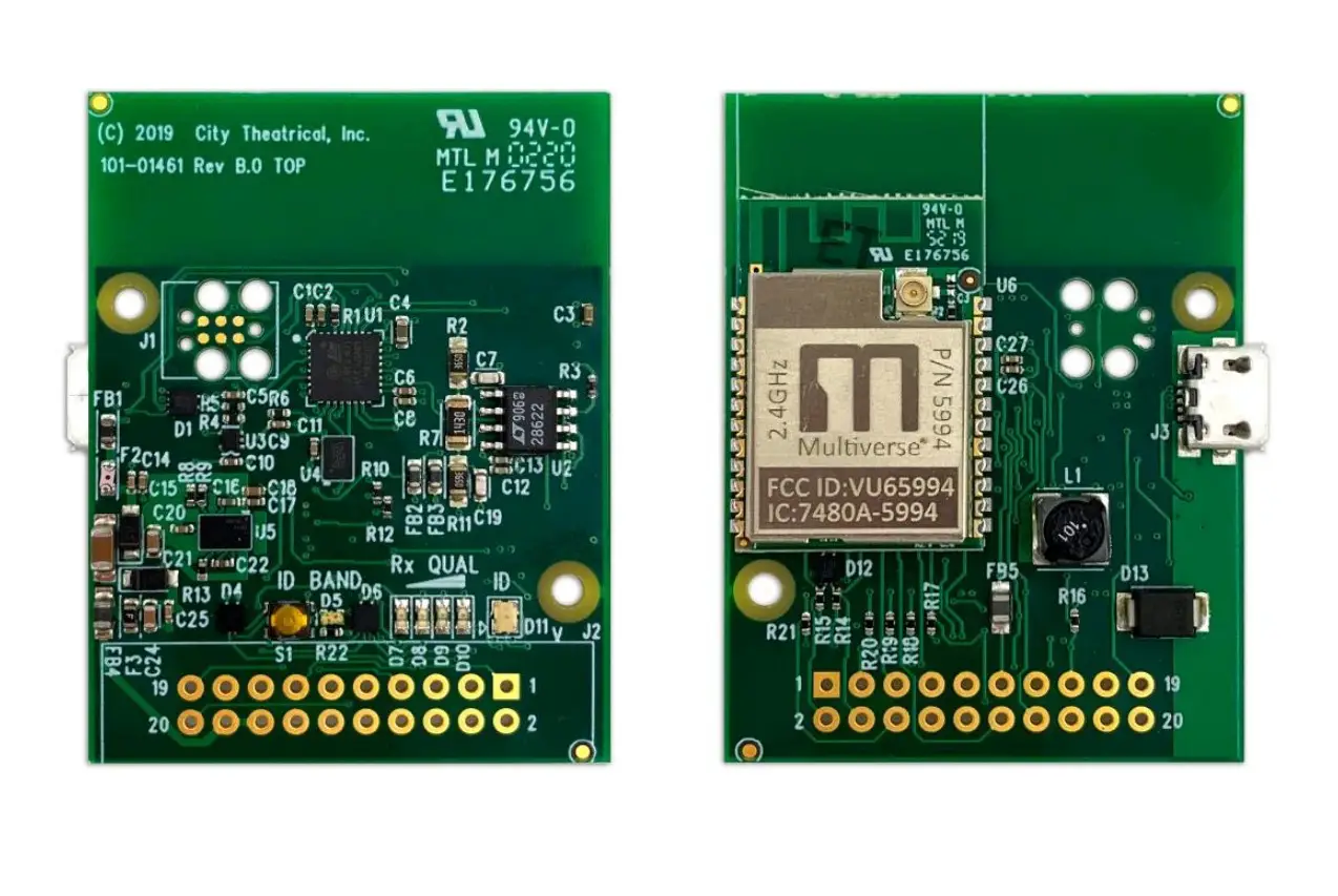 City Theatrical Multiverse Receiver Card 2.4ghz 5906 User Manual