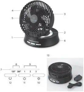 DESCRIPTION OF PARTS