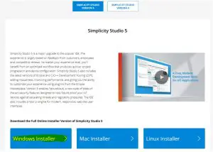 Simplicity Studio Interface