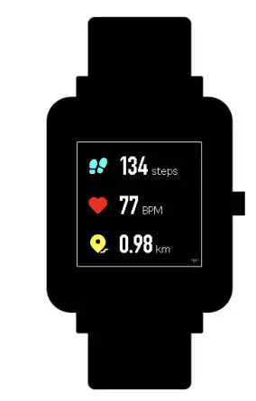 AMAZFIT W1821US1N Bip Lite Smartwatch User Manual - Status