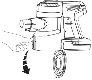 Tineco A10 Series 856560007788 Stick Vacuum Cleaner -Emptying the Dustbin