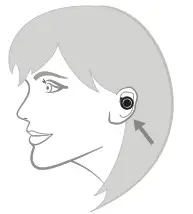 XTECH XTH-700 VOXDOTS True Wireless Stereo Earphones- Wearing