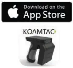 KOAMTAC 0.5W UHF Reader Mini Guide KDC470 Instruction Manual - App Store Logo