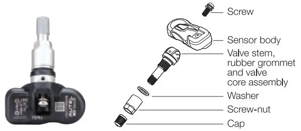 AUTEL MX-SENSOR Programmable Universal TPMS Sensor fig1