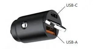 ABLEGRID B09B36SY9T 30W Dual USB Mini Car Charger fig1