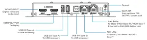 Top panel connections