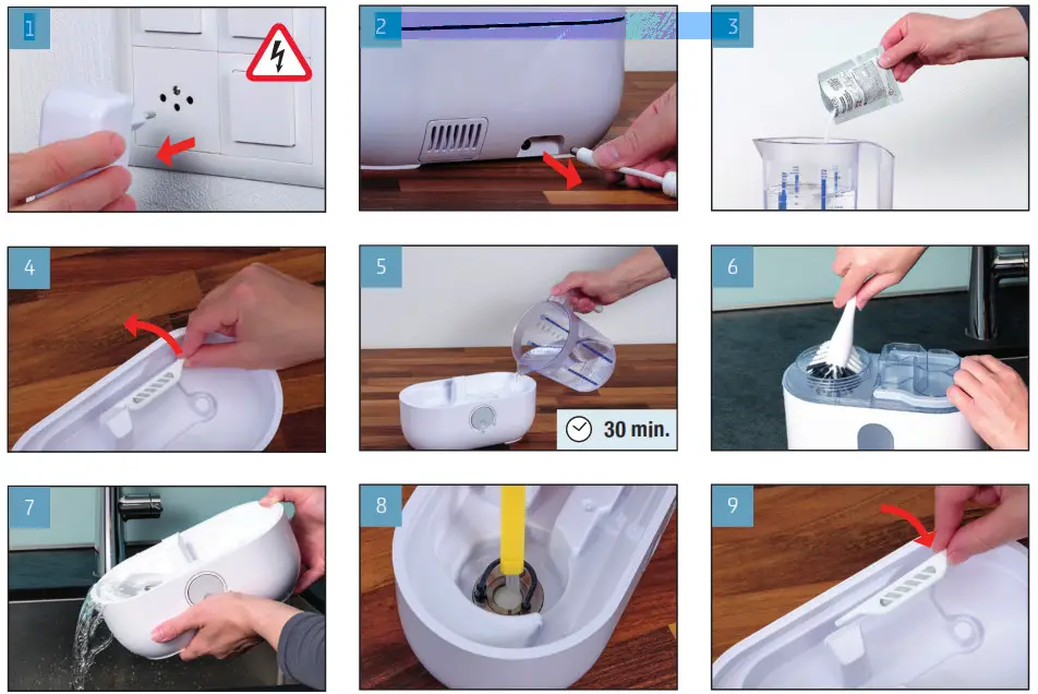 BONECO U200 Humidifier Ultrasonic- CHANGE OF ACCESSORIES