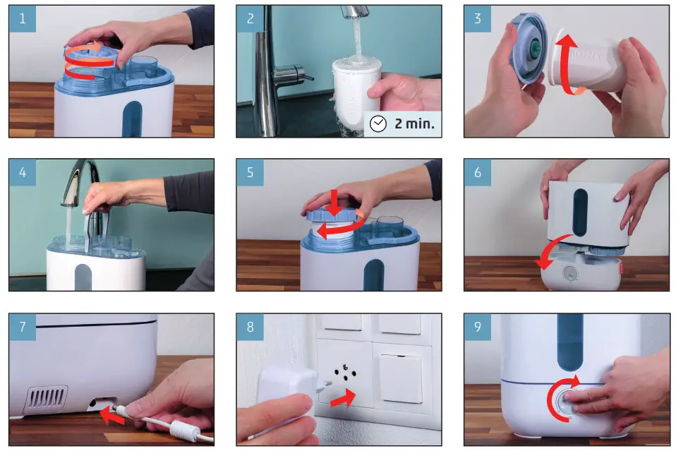 BONECO U200 Humidifier Ultrasonic- FIRST USE