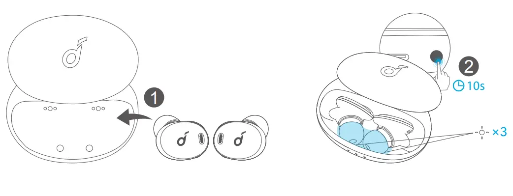 soundcore A3952011 Liberty 3 Pro Noise Cancelling Earbuds - Charging 2