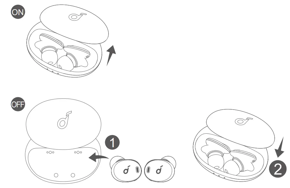 soundcore A3952011 Liberty 3 Pro Noise Cancelling Earbuds - Powering On