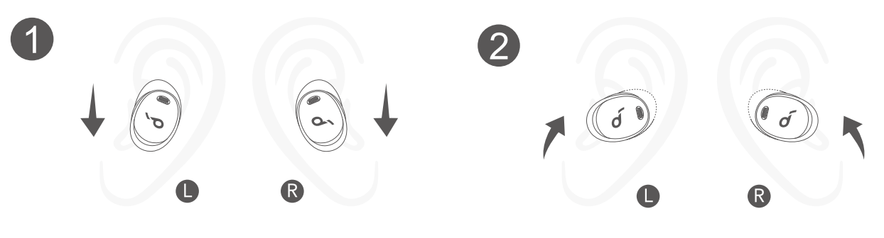 soundcore A3952011 Liberty 3 Pro Noise Cancelling Earbuds - Wearing