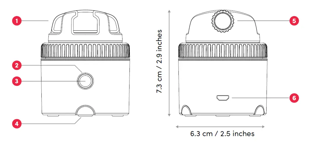 PIVO-R1-Pod-Red-Auto-Tracking-for-Smartphone-FIG-1