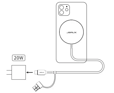JSAUX WP1501 Magnetic Wireless Charger - fig 1