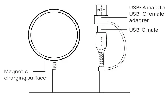 JSAUX WP1501 Magnetic Wireless Charger - fig