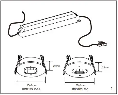 ROBUS-RDD1P5LO-01-Desmond-1.5 Non-Maintained-Emergency-LED-Downlight-1
