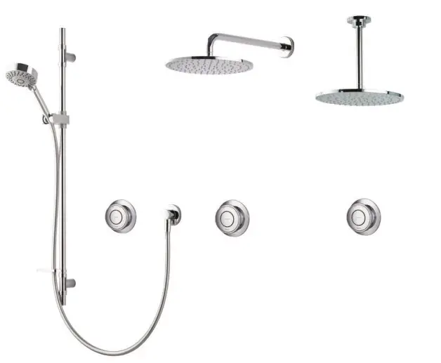 AQUALISA Rise Digital Concealed with Adjustable Height or Fixed Head - coverview
