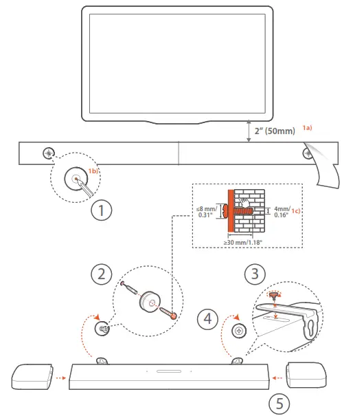 Wall-mount the soundbar