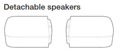 Detachable speakers