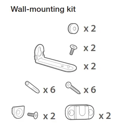 Wall-mounting kit