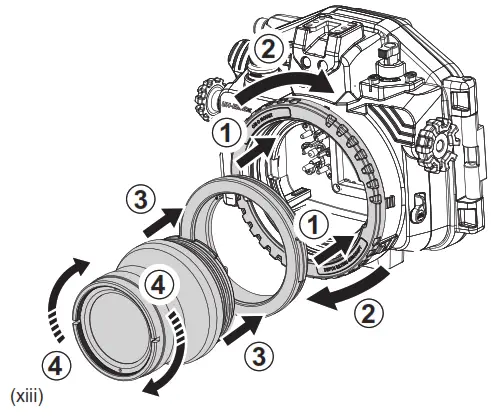 AOI Olympus OM D E M5 III Underwater Housing UH EM5III - Adapter