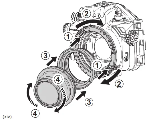 AOI Olympus OM D E M5 III Underwater Housing UH EM5III - Extension