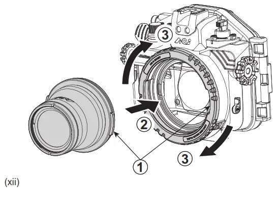AOI Olympus OM D E M5 III Underwater Housing UH EM5III - Mount Port i