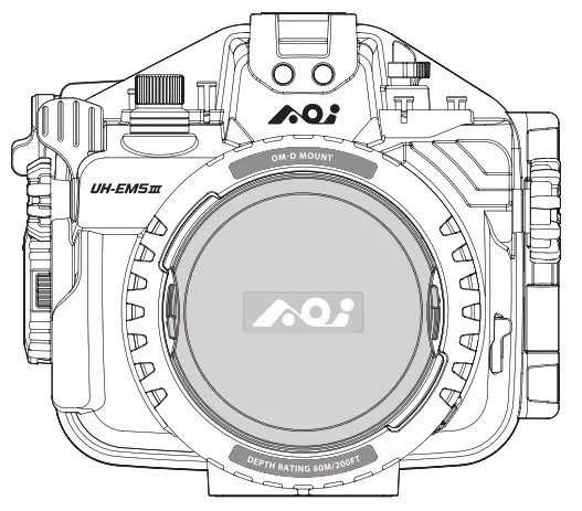 AOI Olympus OM D E M5 III Underwater Housing UH EM5III