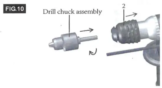 TOOLMAN LT3127 Rotary Tool Hammer - Drilling operation