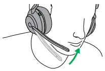 Adjusting the headset