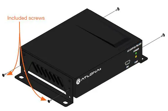 ATLONA AT-UHD-EX-70C-RX 4K-UHD HDMI Over HDBaseT RX with Control and PoE-FIG4