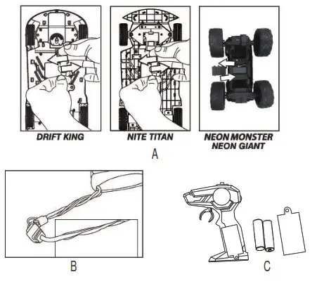 Wecool Toys LumiTEK R C Neon GIANT Remote Control Truck- attaching shell to chassis 1