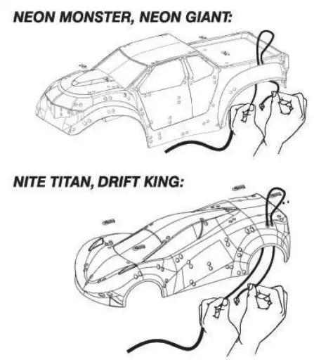Wecool Toys LumiTEK R C Neon GIANT Remote Control Truck- Threading light piping