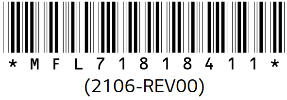 LG AM SR20HB Standard Remote - Bar Code