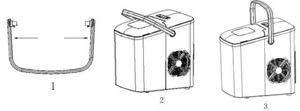 TREBS 99363 Ice Cube Machine Instruction Manual - Before first use